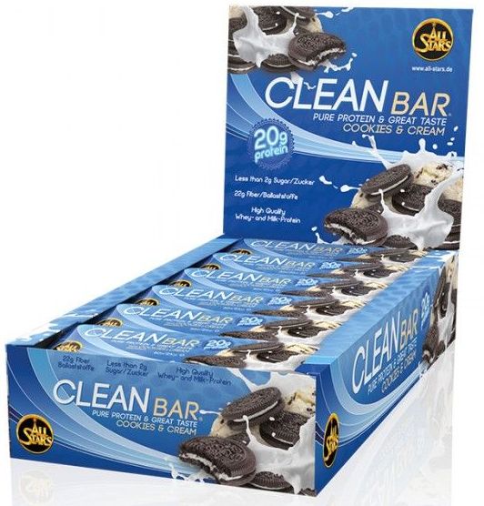 Cookies & Cream - All Stars Clean Bar 18 x 60g Riegel