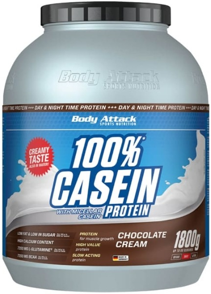Vanilla Cream - Body Attack Casein 1,8kg Dose