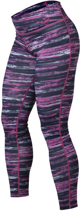 Better Bodies Printed Tights Black Pink - L