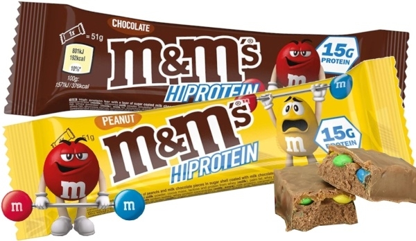 M&M's Hi Protein Bar - 51g Riegel
