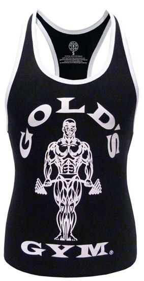 Golds Gym Ladies Loose Fit Stringer Black - XS