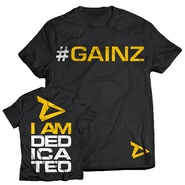 Dedicated Nutrition T-Shirt #GAINZ - S