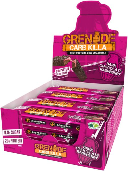 Grenade Carb Killa 12 x 60g - Dark Chocolate Raspberry
