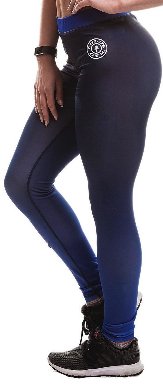 Golds Gym Sublimated Tight Pants Navy - XS