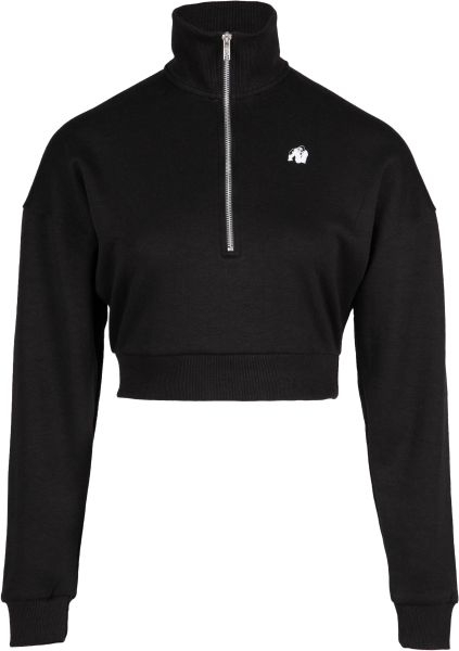 Gorilla Wear Ocala Cropped Half-Zip Sweatshirt - XS