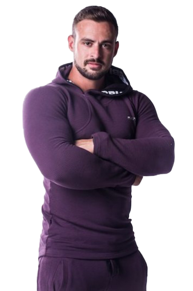 Nebbia Männer AW Hoodie Burgundy - L