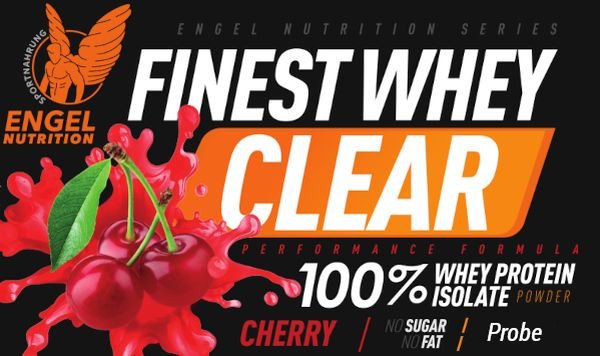 Cherry - Engel Nutrition Finest CLEAR Iso Whey - 30g Probe