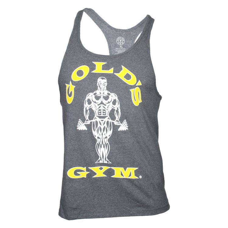 Golds Gym Classic Stringer Tank Top Arctic Gray - S
