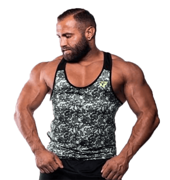 Fitnessvictim Men Camou Tank - S