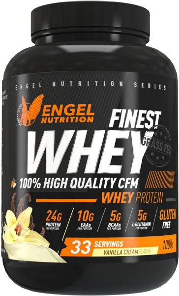 Vanilla Cream - Engel Nutrition Finest Whey Protein 1000g Dose 