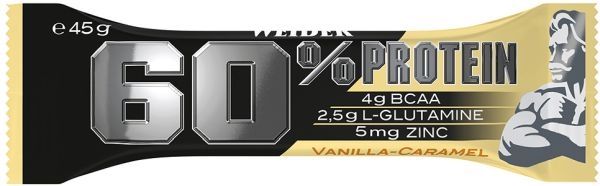 Weider 60% Protein Bar 24 x 45g Riegel - Vanilla Caramel