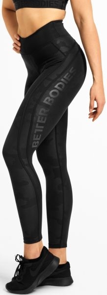 Better Bodies Camo High Tights - Black Camo - XS