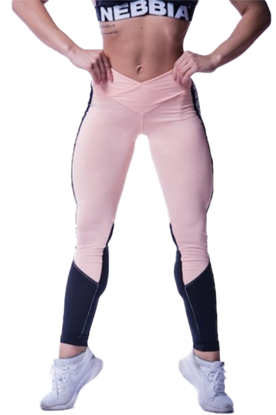 Nebbia High Waist Mesh Leggings - Salmon