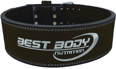 Best Body Nutrition Powerlifting-Kraftdreikampfgürtel - Schwarz - S
