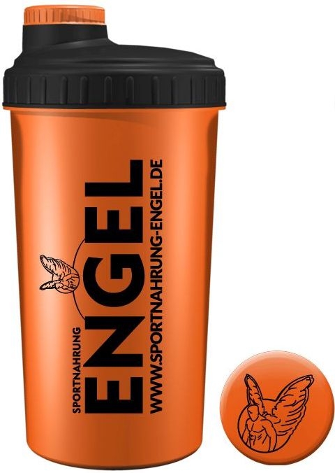 Sportnahrung-Engel Shaker 2.0 - Orange | Schwarz