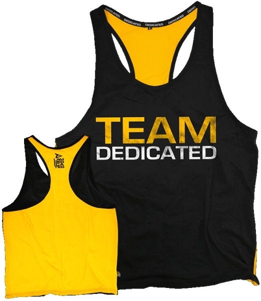 Dedicated Nutrition Stringer Team Dedicated Yellow Black - S