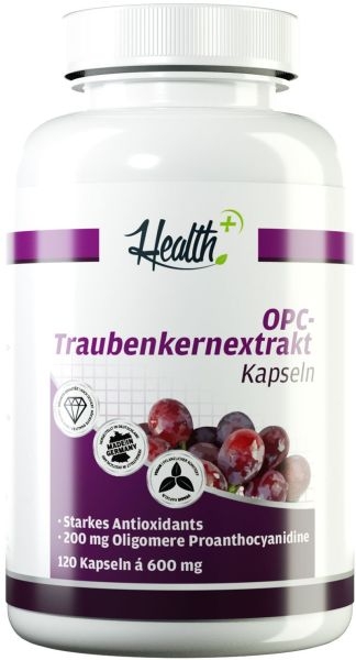 Health+ OPC Traubenkern-Extrakt - 120 Kapseln