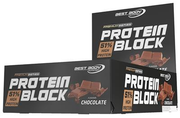 Best Body Nutrition Protein Block 15 x 90g Riegel - Chocolate