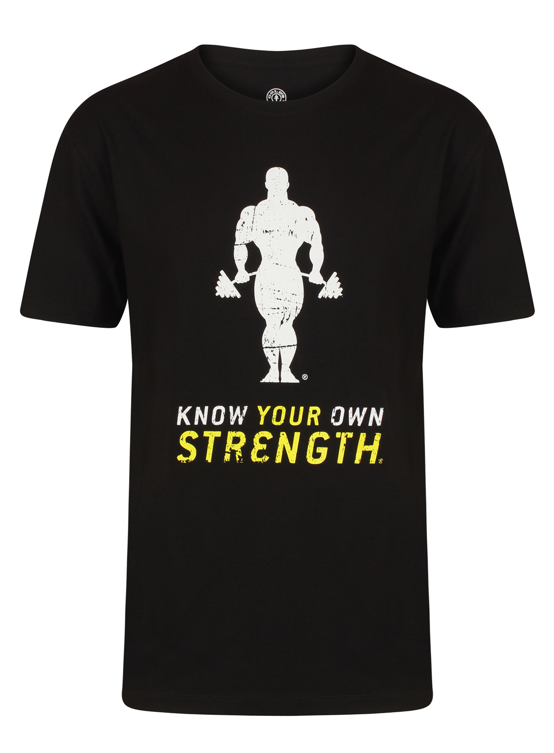 Golds Gym Premium Crew Neck T-Shirt Black - S