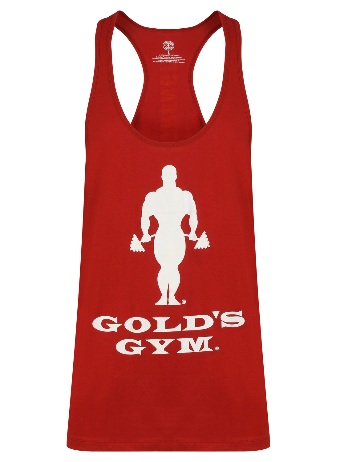Golds Gym Muscle Joe Slogan Premium Tank Burgundy - S