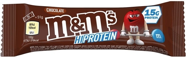 Chocolate - M&M's Hi Protein Bar 51g Riegel